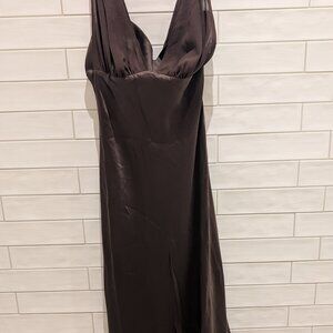 Reformation Luna Dress, chocolate brown